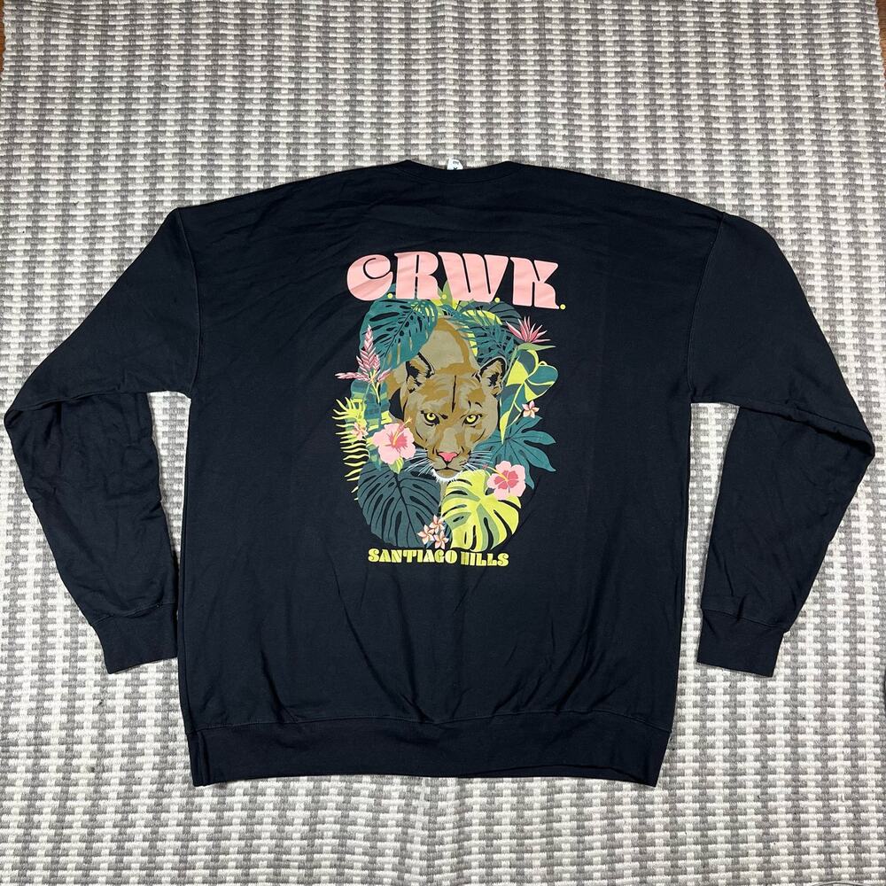 Santiago Hills Costa Rica Wreckin Krew CRWK Black Pullover Crewneck Men’s Sz 3XL